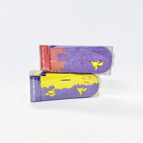포켓몬스터 메타몽속에 포켓몬 봉제필통, 퍼플, 1개