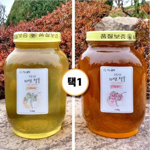 지리산 햇꿀 100% 자연산 아카시아 잡화 국산 자연 벌꿀 2.4kg 1병 이미지 4