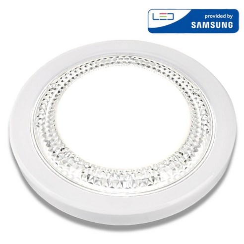 삼성 LED 직부등 아크릴 15W 원형 현관등 베란다 조명 플리커프리 KC인증, 주광색(하얀빛)