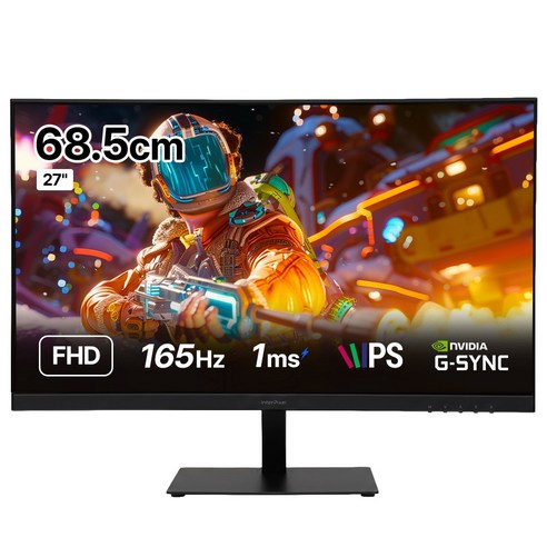 인터픽셀 IP2734 FAST IPS 165Hz 블랙 게이밍 모니터 27인치 무결점, IP2734_무결점, 68.5cm