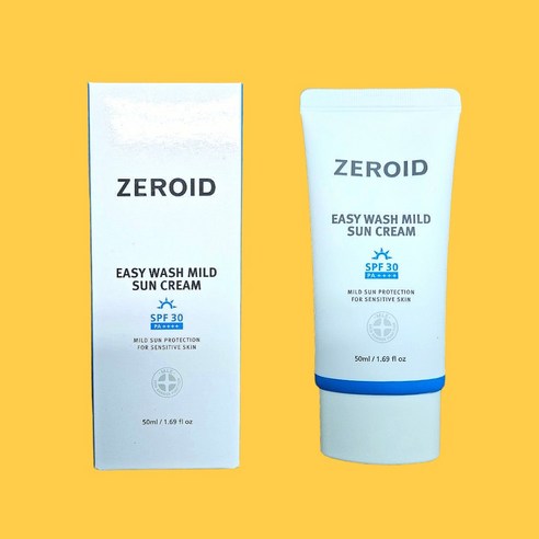 [제로이드] 이지 워시 마일드 선크림 SPF30/PA++++ 50ml, 1개