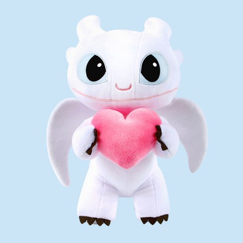 캐릭터 드래곤길들이기 라이트퓨리 스탠딩 하트 인형 30cm 애착, 1개, 혼합색상