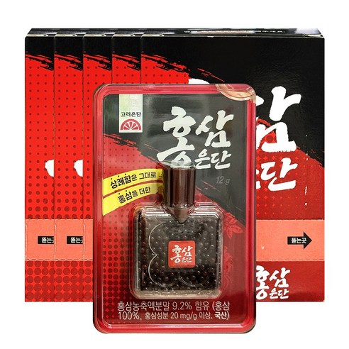 고려은단 홍삼은단, 12g, 25개
