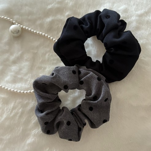 헤어 스크런치 1+1 여성 헤어 곱창밴드 미니 머리끈 헤어끈