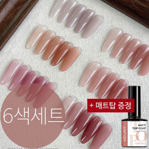 더로만 말린 장미빛 시럽젤 6색세트 +매트탑코트 증정, no151 로즈블러썸, 43g, 1개