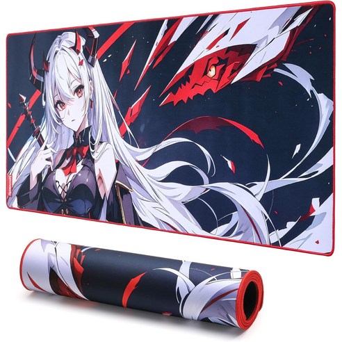 리드래곤 Redragon EISA 애니메이션 게이밍 마우스패드- 스판덱스 소재 5mm 두께, Black, 90x40cm, 블랙, 1개