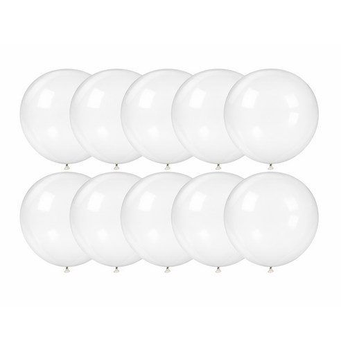 파티메이커스 45cm 파티용 대형 풍선 세트, 10개, 클리어