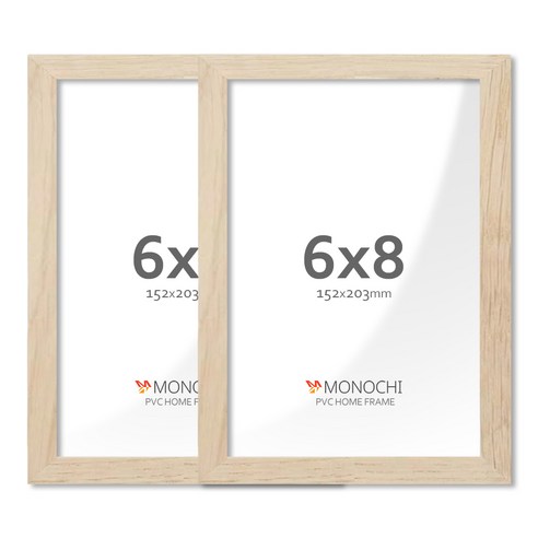 모노치 PVC 프레임 홈 인테리어 액자 6x8, 2개, 연우드