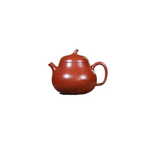 宜興紫砂壺半手工製作原礦朱泥茶壺, 小品茄瓜, 100ml - 優惠推薦