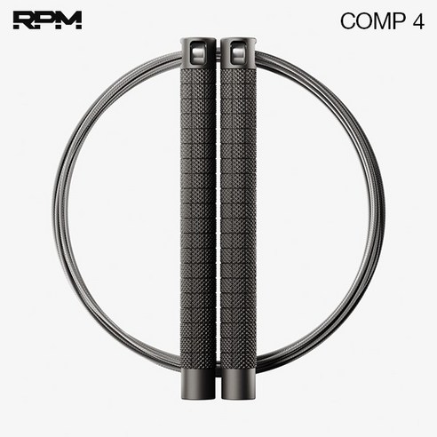 알피엠 줄넘기 RPM 콤프 4 대회용 최상급 크로스핏줄넘기 더블언더 공식판매처, 스틸블루