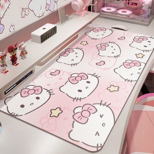 헬로키티 Kitty PU 마우스 패드 40x80cm, 1개, D
