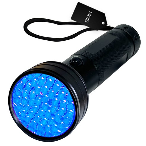 모이스 LED 자외선 UV랜턴 51LED 블랙 라이트 손전등 51구 레진 네일 랜턴 UV 램프 후레쉬 경화 얼룩 배변확인, 1개, 혼합색상