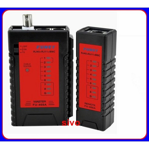 FUNET FU-468A 網路線 RJ45 RJ11 BNC 測試器, 1個 - | 酷澎