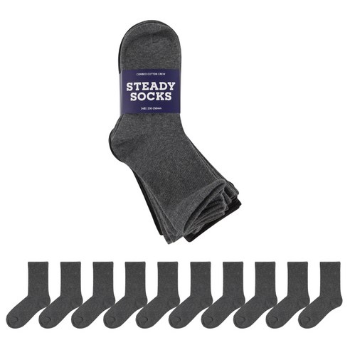 스테디삭 압박없는 장목 양말 10켤레