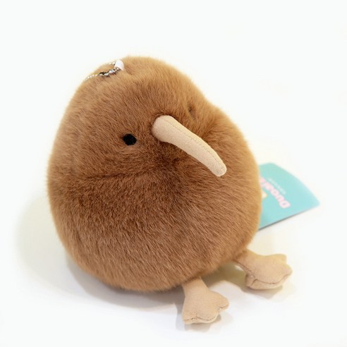 새인형 키위새 뱁새 앵무새 키링 동물모양 가방꾸미기 백참 열쇠고리 장식, 키위새인형, 1개