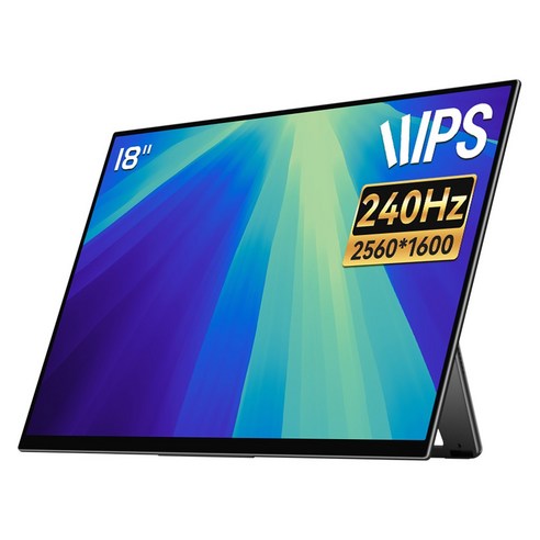EHOMEWEI 이홈웨이 포터블모니터 휴대용모니터 듀얼모니터 서브모니터 2.5K 4K OLED QLED 100%DCI-P3 맥OS 윈도우 덱스 게임콘솔 미니PC 호환, 46cm, E18R6