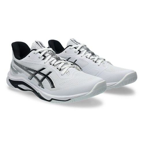 아식스 테니스화 배드민턴화 넷버너 발리스틱 화이트 블랙 1053A070-100 탁구화 배구화