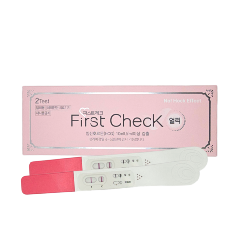 에이디텍 퍼스트체크 얼리 임테기 No! Hook 2라인 얼리 임신테스트기, 1개, 2개입