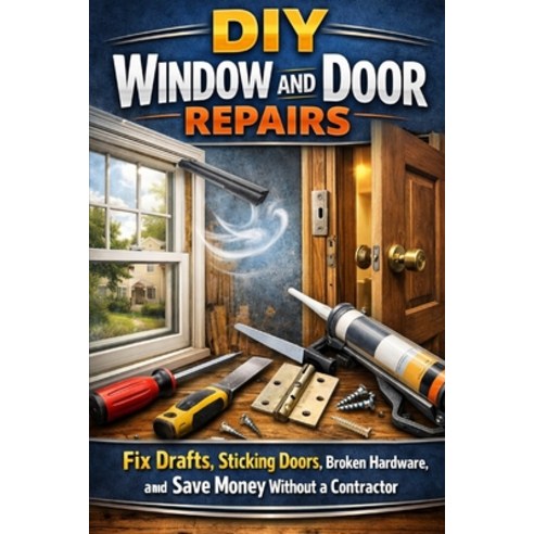 (영문도서)DIY Window and Door Repairs: Fix Drafts Sticking Doors Broken Hardware and Sa... Paperback, Independently Published, English, 9798244423013