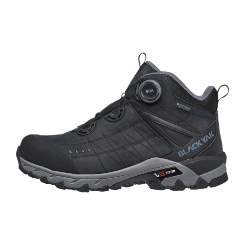 블랙야크 초경량 407g 중목 고어텍스 다이얼 경등산화 엑섬 II GTX 블랙 BLACK