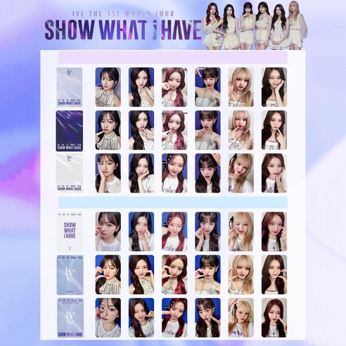 아이브 IVE 2025 포토카드 30장 36장 비공굿 포카, 아이브 WORLD TOUR