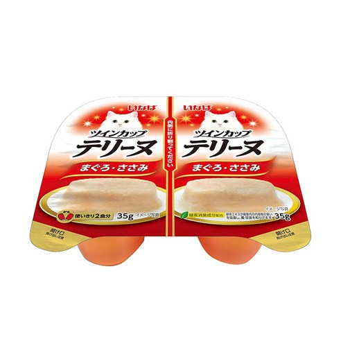 이바나 트윈컵 211번 참치&닭가슴살 70g 고양이캔, 혼합맛(참치/닭가슴살), 1개