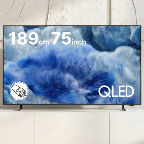 삼성전자 4K UHD QLED TV, QN75Q6F, 방문설치, 벽걸이형, 189cm(75인치)