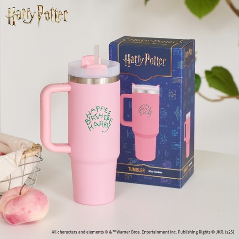 해리포터 텀블러 해피벌스데이 (30oz), 1개, 887ml, 핑크 1개, 887ml, 핑크