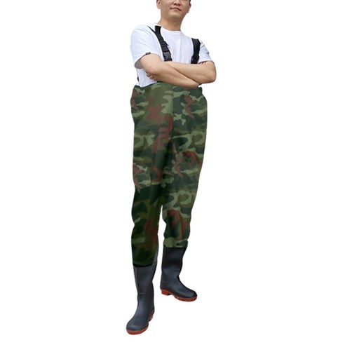 맥스메가다인 갯벌 낚시 가슴장화, 밀리터리, 1개