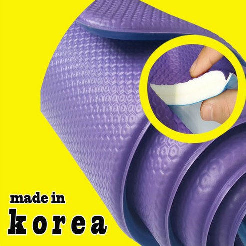 홈트족을 위한 최고의 선택 원빈 양면 PVC 국산 요가매트