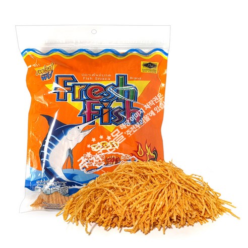 태국 원조 피쉬스낵 대용량 매운맛(핫칠리), 1개, 500g