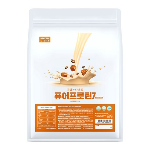프로틴스토리 맛있는 단백질 퓨어프로틴7, 3kg, 1개, 카라멜마끼아또