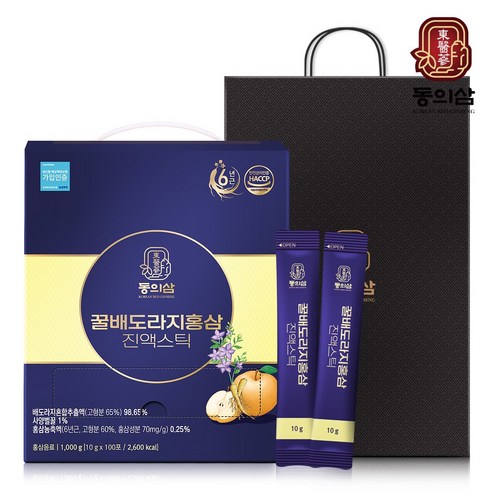 농협 동의삼 꿀배도라지홍삼 진액스틱 10g x 100포, 10g, 100개