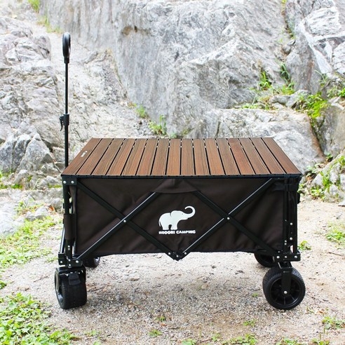 드림레저 프리미엄 코돌이 캠핑 용품 야외 카트, 코돌이웨건_다크브라..., 1개