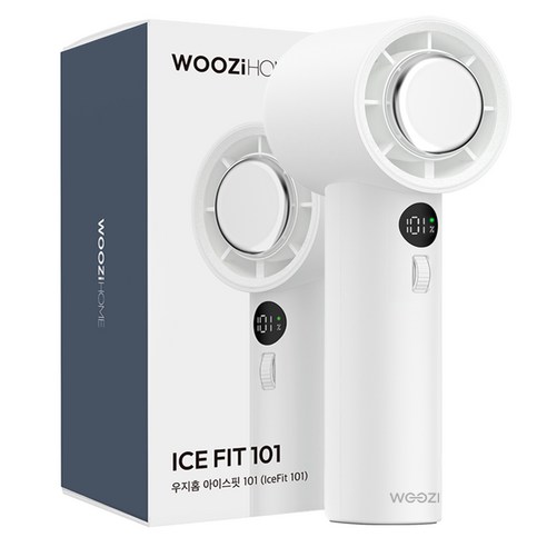 우지홈 IceFit 101단 급속 냉각 휴대용 선풍기, 화이트, CF02