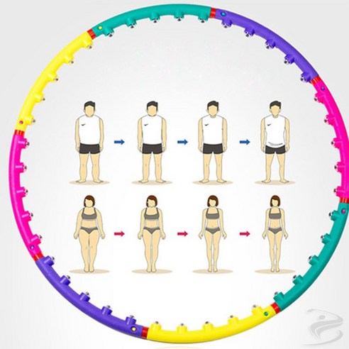 복나이트 훌라우프 분리형 홈트레이닝 다이어트 훌라후프 운동 뱃살 지압 훌라후프 확장형 홈트레이닝 훌라후프효과 이미지 3