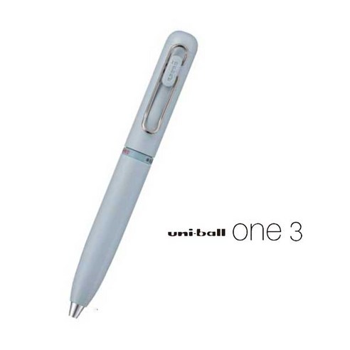 유니 유니볼원 3색 0.5mm 회전식 다색펜 멀티펜, 1개, 셔츠블루