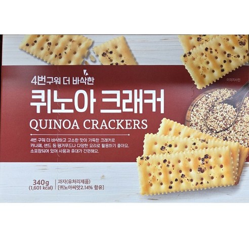 4번구워 더 바삭한 퀴노아 크래커, 1개, 340g