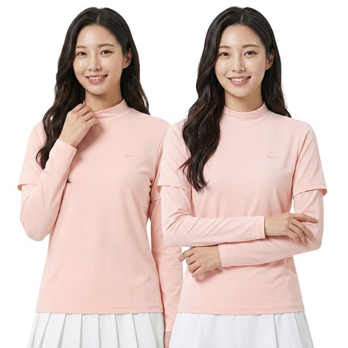 디퍼디 여성 프리미엄 냉감 반목 쿨티 쿨토시 일체형 티셔츠 스포츠 골프웨어 등산 작업복