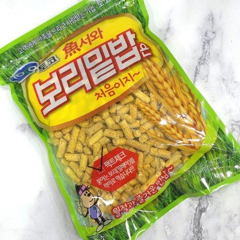 토코 어서와 보리밑밥 펠렛 집어제 붕어 낚시 밑밥 미끼, 1개, 400g