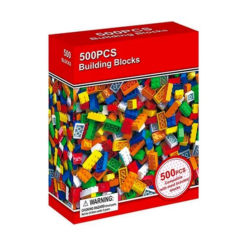 KC인증 리필 블록 500PCS 레고 호환블럭, 1개