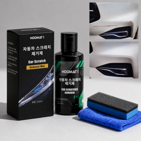 후맷hoomat 자동차 스크래치 복원제 스크래치크림 흠집제거제 자동차 페인트 복원 모든컬러 사용가능, 1개, 100ml