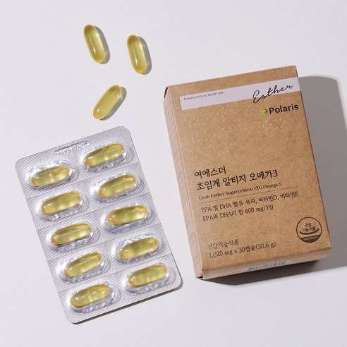 본사직영 여에스더 초임계 알티지 오메가3 1020mg 30정, 3박스 이미지 4