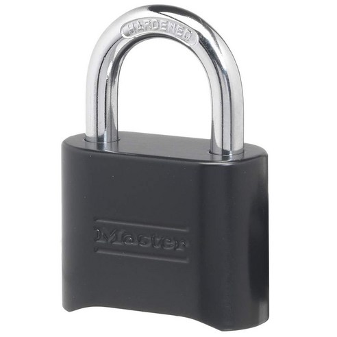Master Lock 콤비네이션 자물쇠 1팩 블랙 개인 비밀번호 설정 (178D) - 템퍼 | 쿠팡