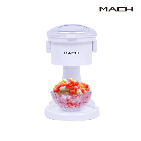 MACH 프리미엄 눈꽃빙수기 전동 얼음분쇄기 가정용 팥빙수기 슬러시 제조기