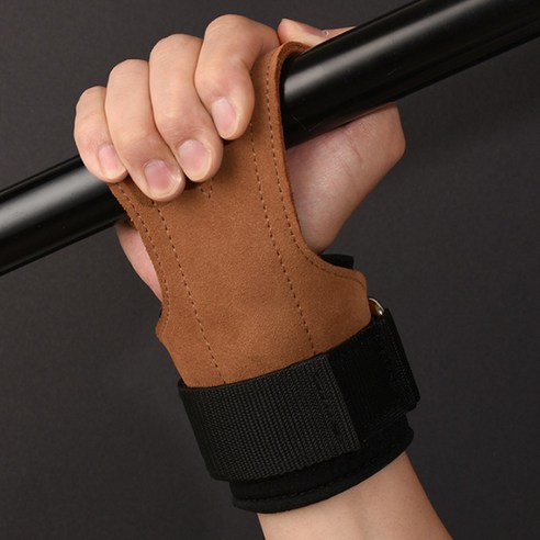 라이프엠디 소가죽 헬스 스트랩 손목 보호 그립 양손 세트 가죽 프로 파워 미끄럼 굳은살 방지 리프팅 손목보호대 이미지 4