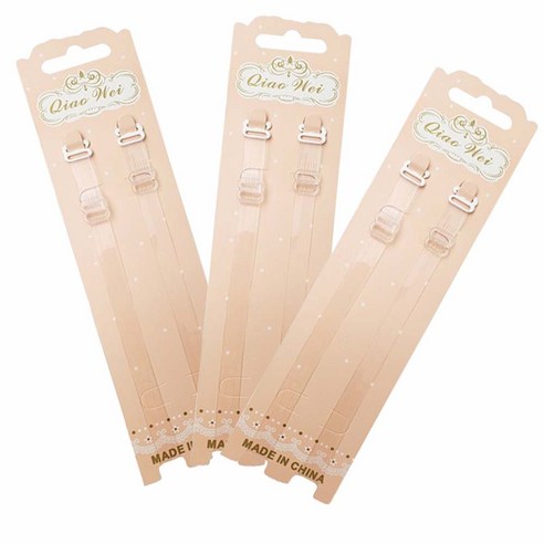 투명브라끈 오프숄더 투명 누드 브라끈 스트랩 양쪽 세트