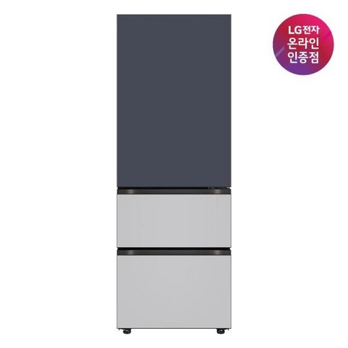 (LG전자) DIOS(디오스) 오브제컬렉션 김치톡톡 Fit & Max Z334MNR122S, 네이비&실버