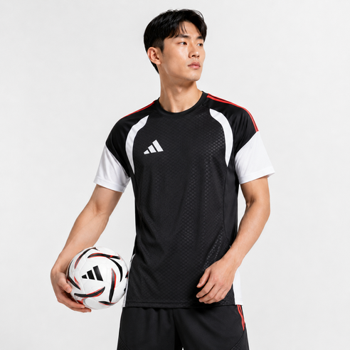 아디다스 남성 블랙 운동복 축구 러닝 마라톤 반팔 편안한 상의