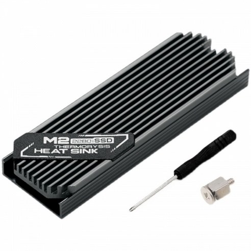 M.2 SSD 방열판 히트싱크 - 2280 규격 - 써멀패드 포함 - 양면 단면 칩셋 모두 지원